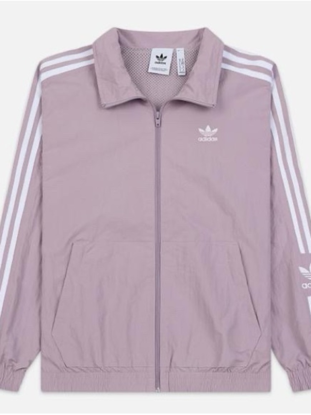 Adidas Originals woven track jacket in Soft Vision Lavender